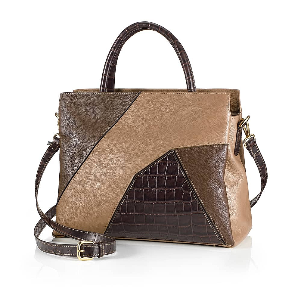 Sac en Cuir Café Noisette