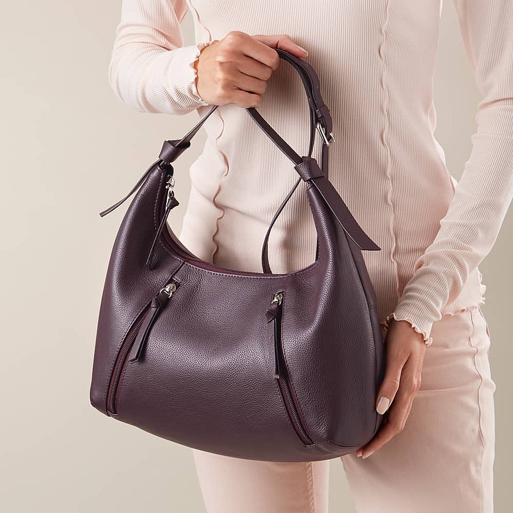 Sac en Cuir Violet Vivace