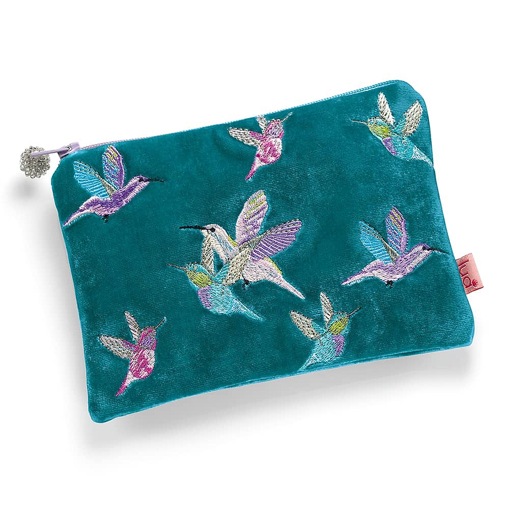 Pochette en Velours Bonheur du Colibri