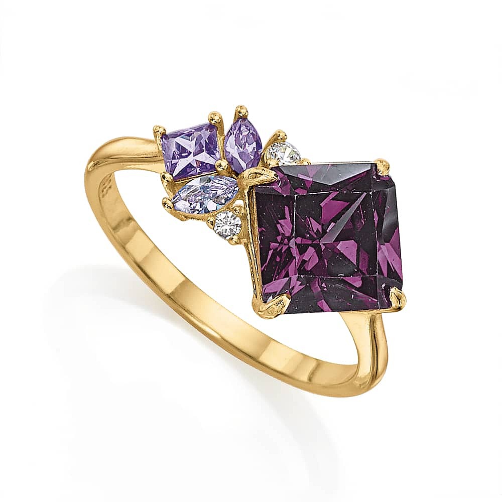 Bague Prisme Violet