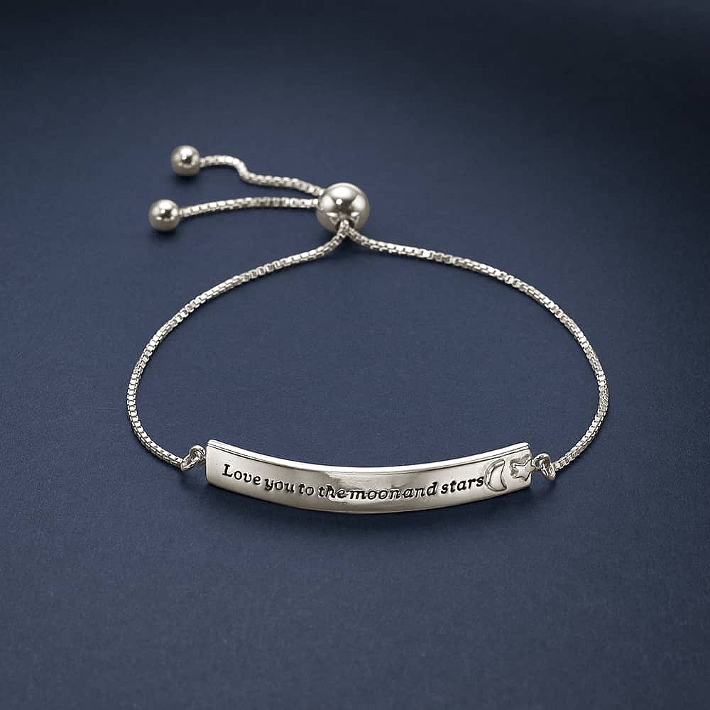 Bracelet en Argent Écrit dans les Étoiles