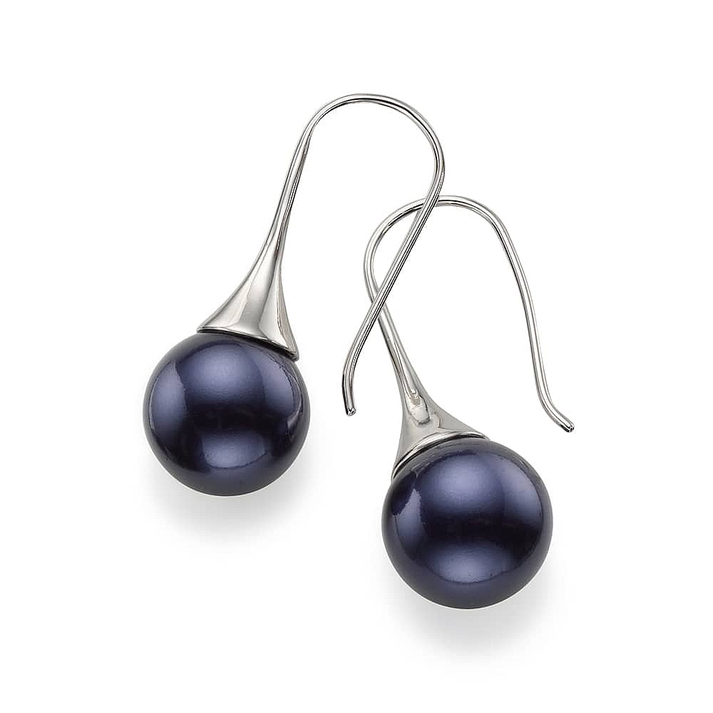 Boucles d'oreille Bleu Marine De Nuit