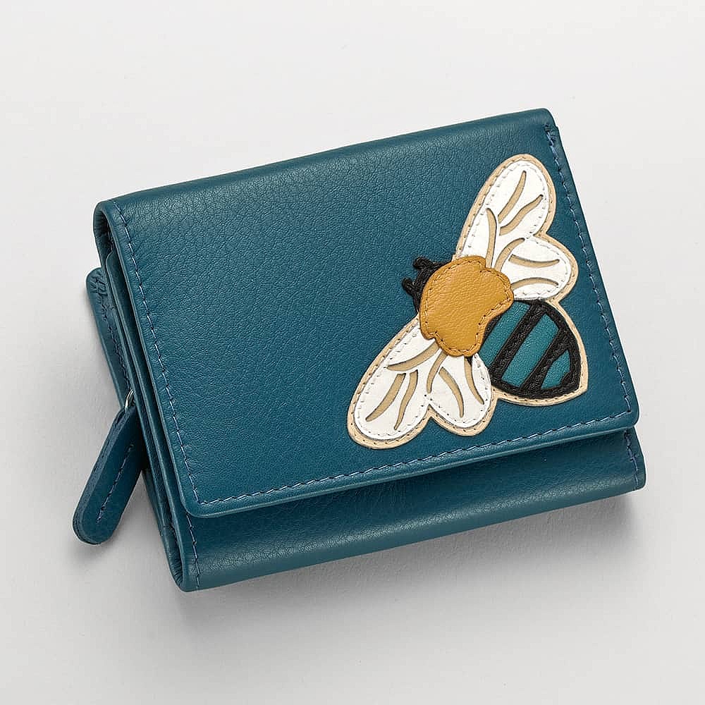 Porte-monnaie en Cuir Abeille Prospère