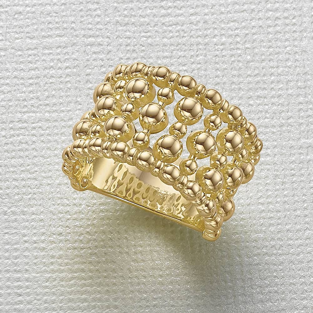 Bague plaquée Or Éclat de Bulle