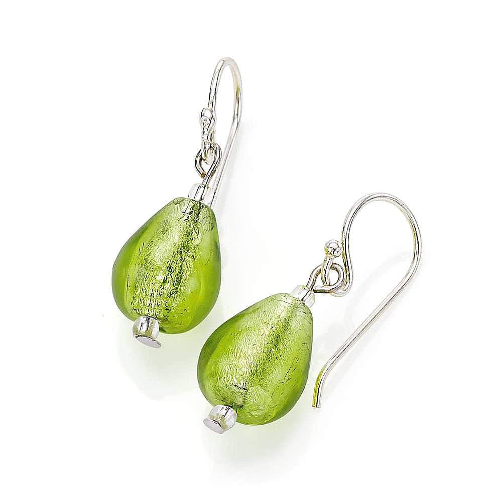 Boucles d’oreilles Murano Citron Vif