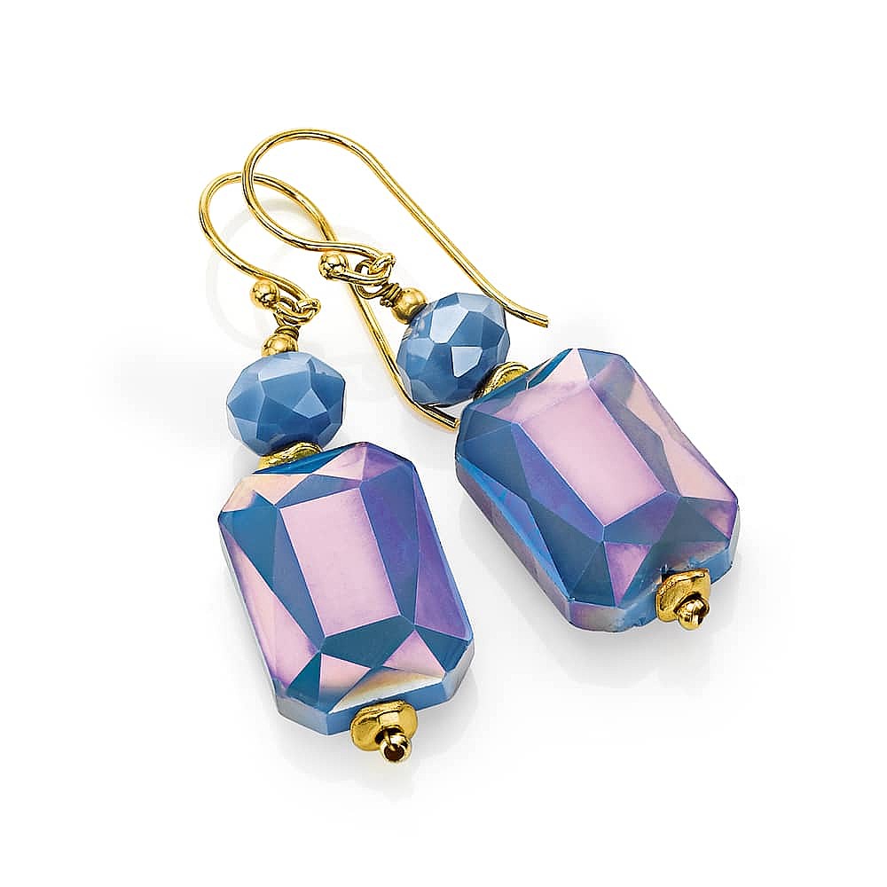 Boucles d’oreilles Brillamment Bleu