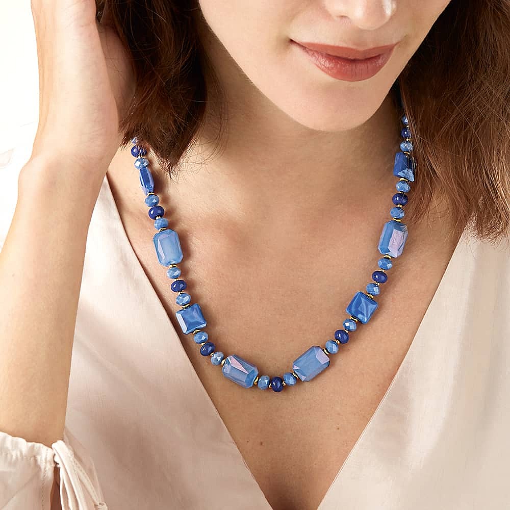 Collier Bleu Brillant