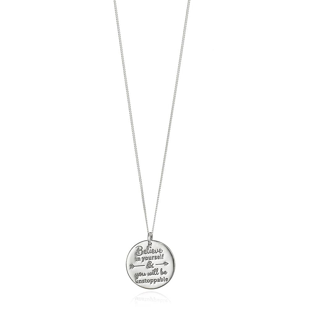 Pendentif en Argent Ne Cesse d’y Croire