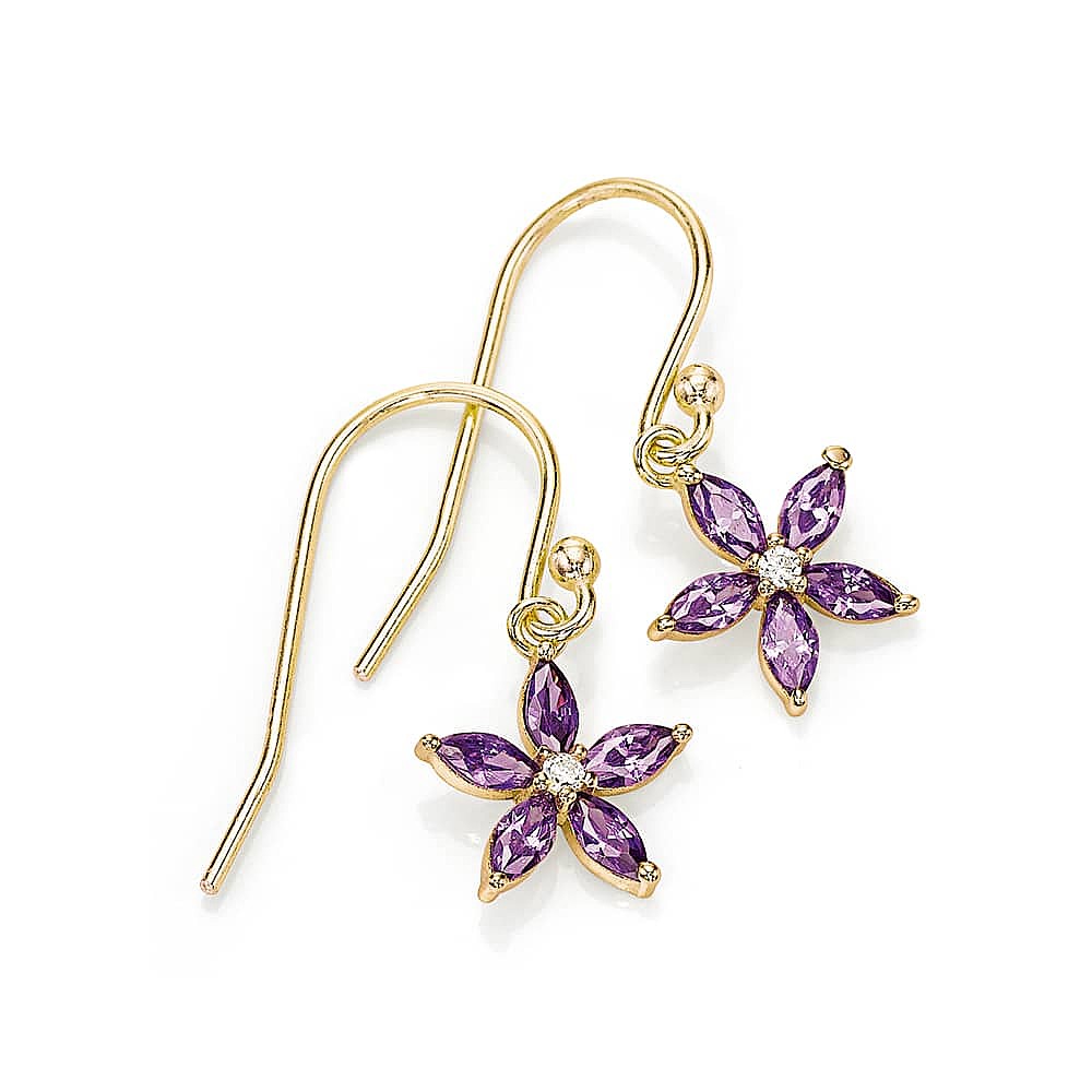 Boucles d'oreilles Teintes de Jacinthe