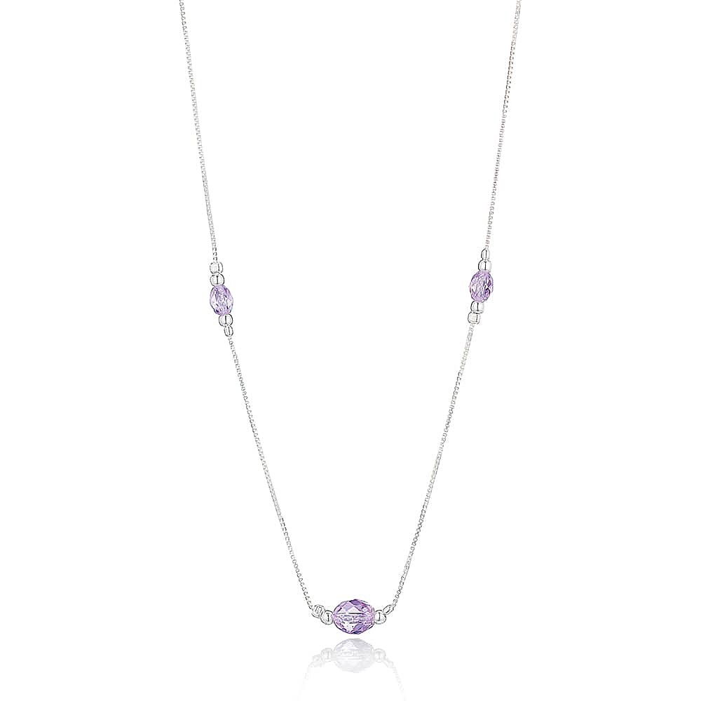 Collier en Argent Tendrement Lilas