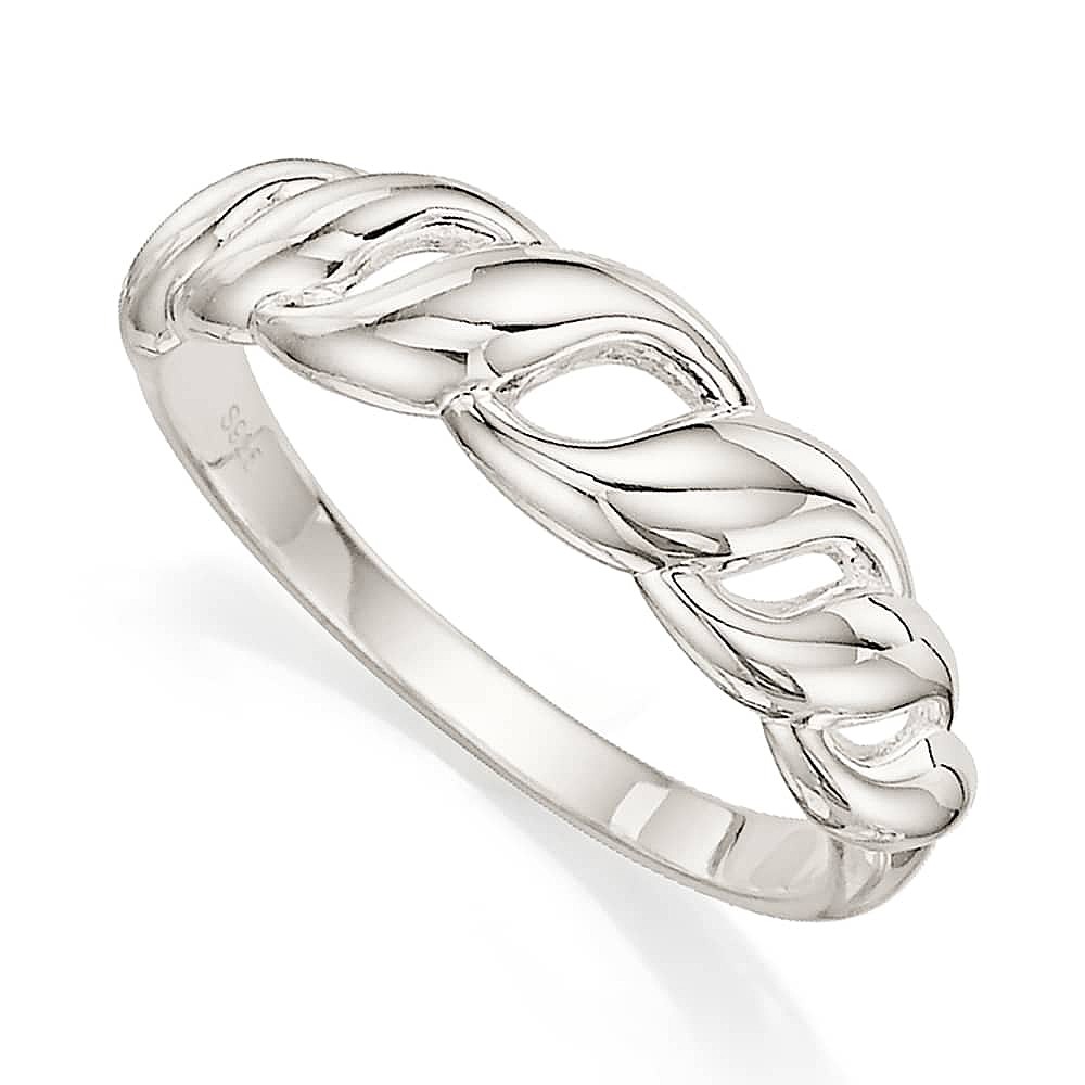 Bague en Argent Lignes Fluides