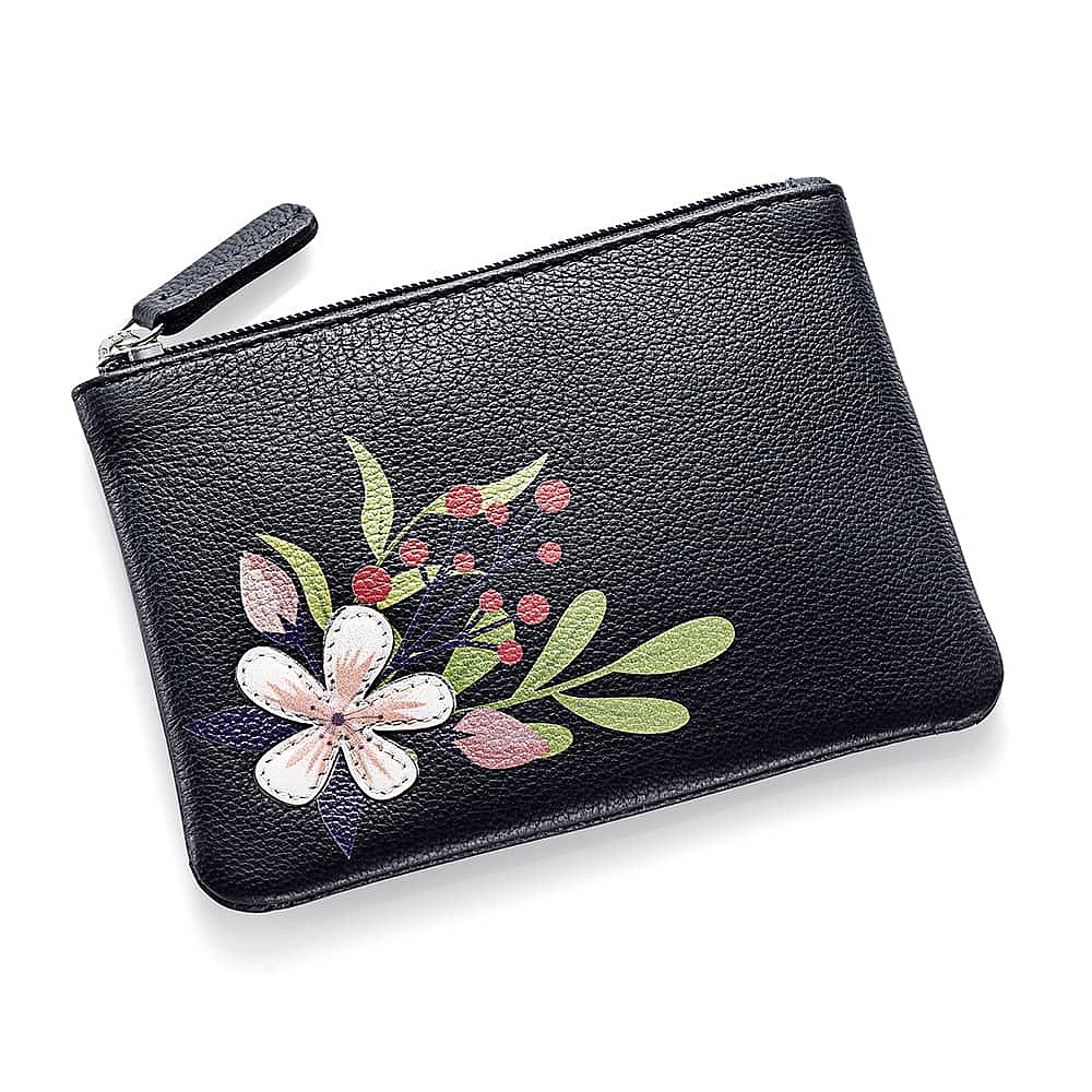 Porte-monnaie en Cuir Flair Floral