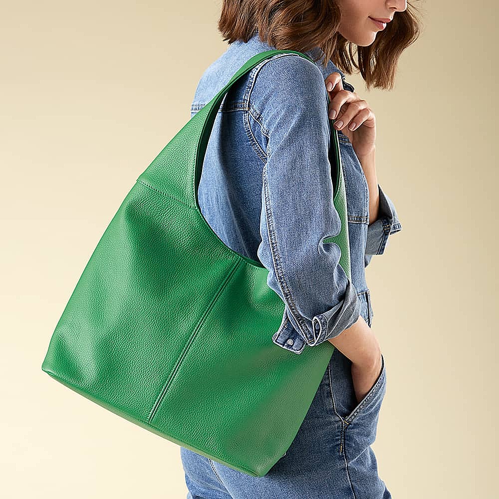 Sac en Cuir Glorieusement Vert